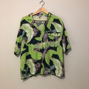 ASOS Size 4 Tropical Leaf Print Top
